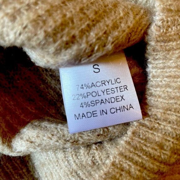 Taupe woven sweater dress - Picture 6 of 6